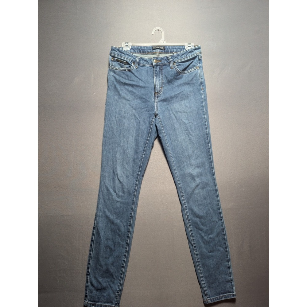Prana Jeans Womens 8/29 Blue Denim Skinny Leg Medium Wash 5 Pockets 31x30.5